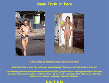 Tablet Screenshot of nudetruthordare.com